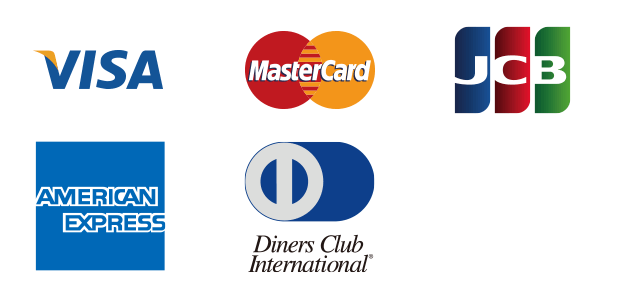 VISA MasterCard JCB AMEX ダイナース
